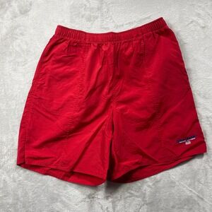 Polo Sport Ralph Lauren Shorts Mens Large Red Nylon Vintage Logo Swim Trunks